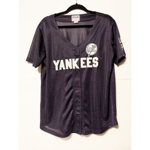 Pink Victorias Secret Yankees mesh shirt Lg